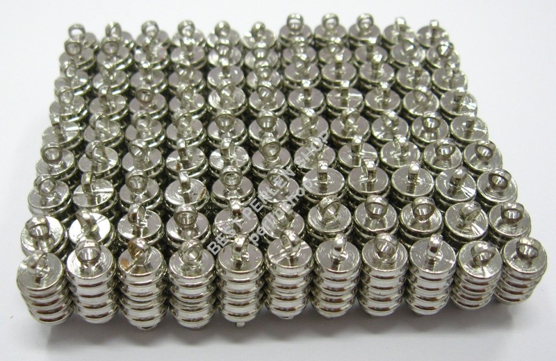 5 MAGNET VERSCHLUSS SILBER 18mm METALL SCHMUCK VERSCHLÜSSE VERBINDER M411