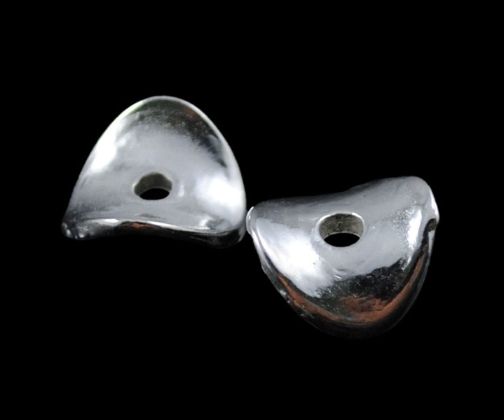 Metallo perle twist 10mm Perle in Metallo 50 spacer tra parti beads
