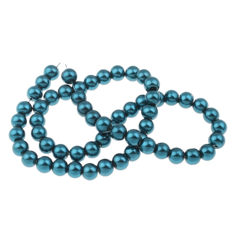 GLASWACHSPERLEN 3 STR/ÄNGE ROT Set PERLEN 4 6 8 mm Kugel SCHMUCK BASTELSET D29